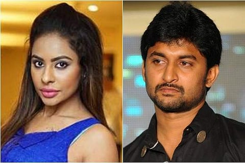 Telugu actors Sri Reddy and Nani