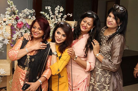Hangin' out with the girls: Archana Dalmia, Namita Kanodia, Vanita Kanodia and  Savita Bansa