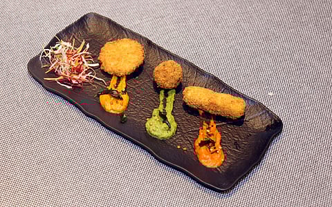 Trio of Indian Inspired Arancini