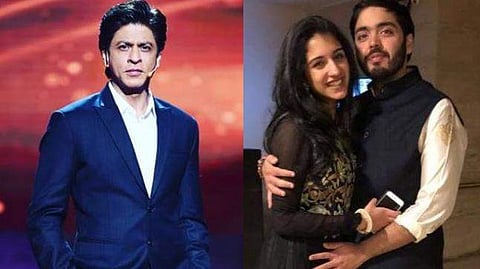 Shah Rukh Khan, Anant Ambani and Radhika Merchant