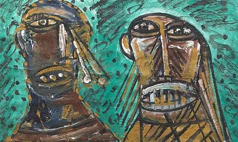  Late Indian artist FN Souza's paintings will shine at the International Aspire Art Auction