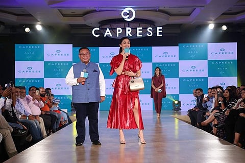 Alia Bhatt at the launch of the Caprese Alia range