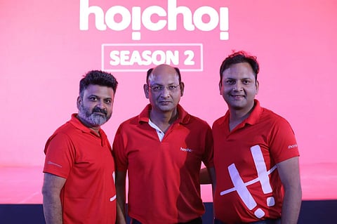 SVF Entertainments' Mahendra Soni, Srikant Mohta and Vishnu Mohta