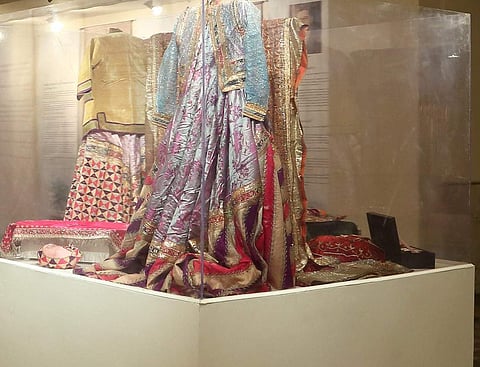 Wedding finery of the Rampur Nawabi family