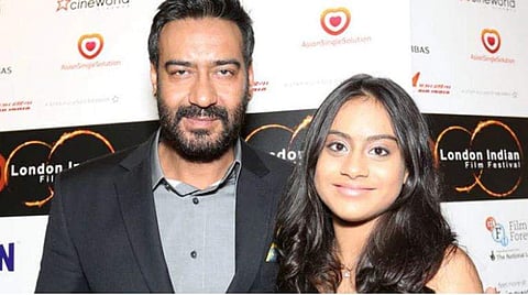 Ajay Devgn with Nysa
