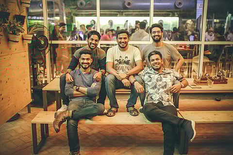 Clockwise: Krishnan, Falak, Sagar, Vaishak and Sweekar