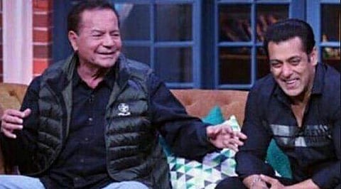 Salim Khan and Salman Khan on the Kapil Sharma Show