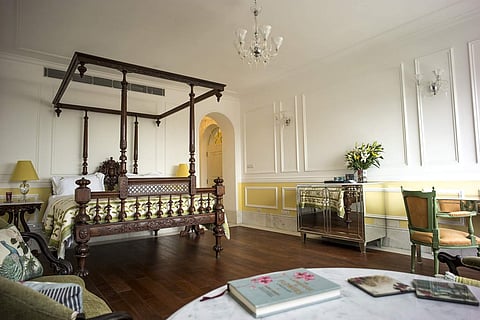 The Calcutta Suite at Glenburn Penthouse, Kolkata: Overlooking the magnificent Victoria Memorial, this is a discrete and elegant residence in the heart of historic Kolkata. (Source: Rare India)