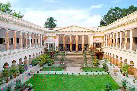 The Rajbari, Bawali: An extraordinary architectural masterpiece on the outskirts of Kolkata in the 24 Parganas region. (Image source: Rare India)