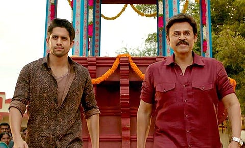 A still from Venky Mama