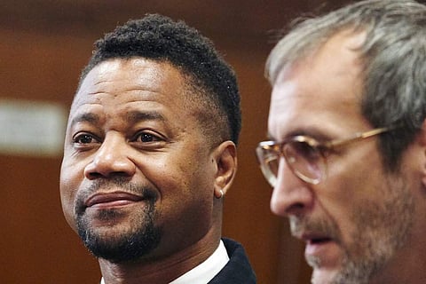Cuba Gooding Jr in court (James Keivom/Daily Mail via AP, Pool)
