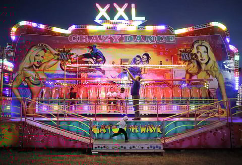 An autumn fair in Titu, southern Romania (AP Photo/Vadim Ghirda)