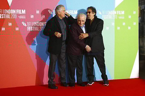 Pacino, Scorsese and De Niro (Photo by Joel C Ryan/Invision/AP)