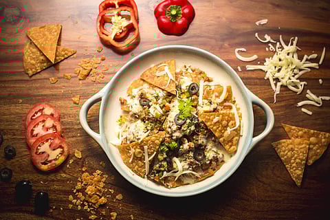 Loaded Papdi Nachos at Mishmash