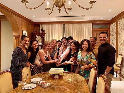 Sabina flanked by the board members of Heal A Child