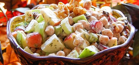 Gluten-free vegan waldorf salad