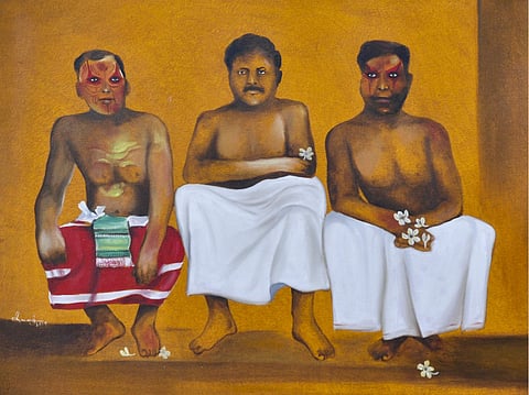 One of the artworks by Dhanaraj