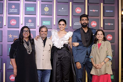 Artistic Director, MAMI, Smriti Kiran, MAMI Board Member Vishal Bhardwaj, Festival Chairperson, MAMI  Deepika Padukone, MAMI Board Member Rana Daggubati and Festival Director, MAMI Anupama Chopra
