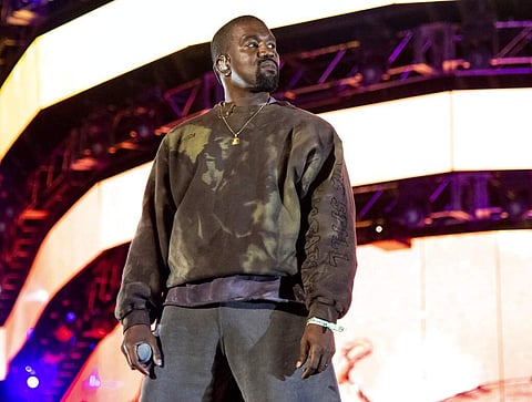 Kanye West performing at the Coachella Music & Arts Festival .Photo by Amy Harris/Invision/AP