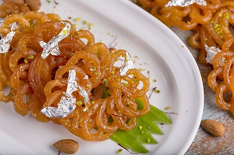 A platter of Imarti at The Westin Kolkata, Rajarhat