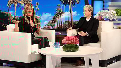 Actress Jennifer Aniston on the Ellen Show