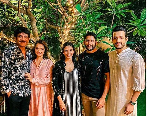 The Akkineni family picture shared by Samantha featuring Nagarjuna, Amala, Naga Chaitanya and Akhil