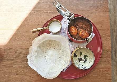 Mutta Roast and Appam at Madras Kitchen Company