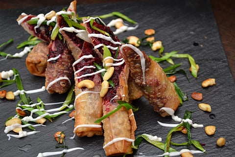 Dragon Rolls at Three Dots And A Dash