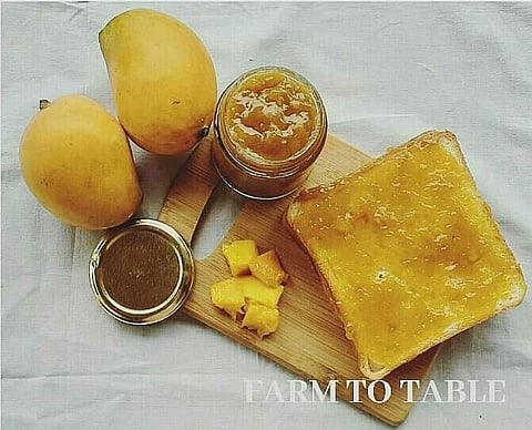Homemade mango jam from Farm To Table