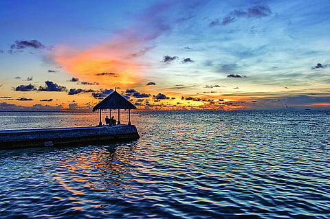 Sunset at Maldives