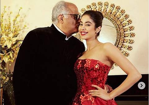 Boney Kapoor and Janhvi Kapoor (Instagram)