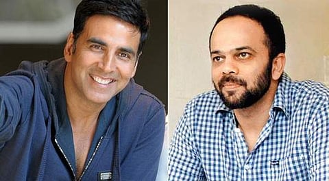 Actor Akshay Kumar and Rohit Shetty