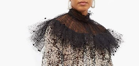 From Balmain to Jacquemus, experimental necklines featuring mesh, ruffles and more are all the rage this season