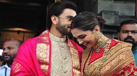Ranveer and Deepika at Tirumala temple