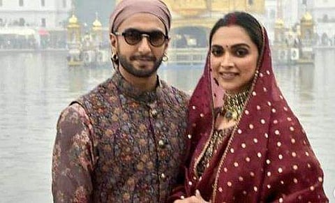 Ranveer and Deepika at Golden Temple. Source: Internet