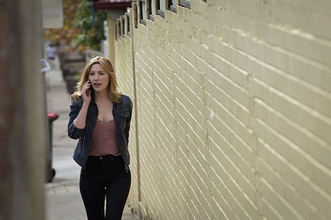 Actress Emma Hamilton as NZCIS Agent Claire McKenzie in Hyde and Seek