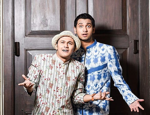 Actors Rwitobroto Mukherjee and Ujaan Ganguly