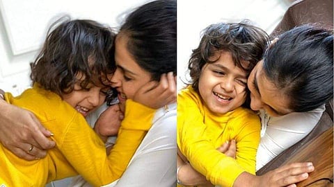 Genelia with son Riaan