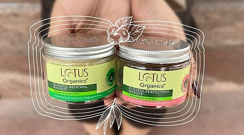 Lotus Organics+ features a range of products that are free of parabens, sulfates, artificial colour and are 100 % vegetarian