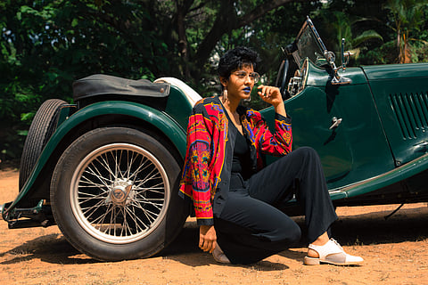 Priyanka in a jacket from the brand