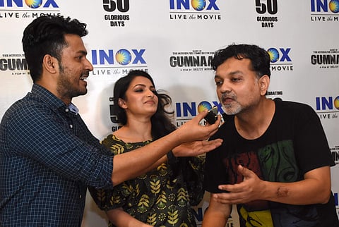 Anirban, Tnusree and Srijit celebrate with a customised cake