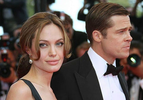 Actress Angelina Jolie and Brad Pitt