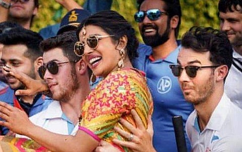 Priyanka, Nick and Kevin Jonas