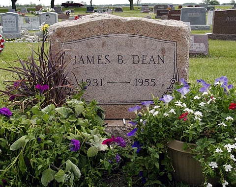 File photo: The grave of James Dean (AP Photo/John Harrell)