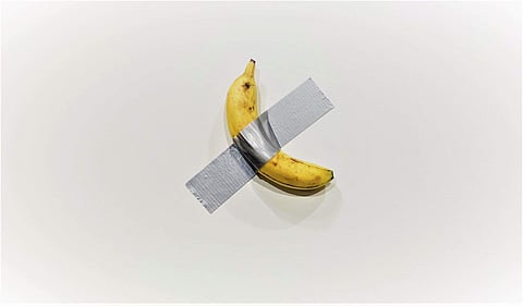 Comedian by Italian artist Maurizio Cattelan