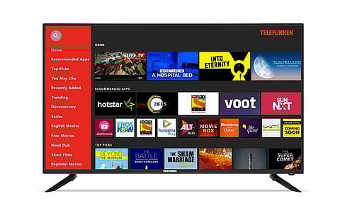 Gadget Review: Telefunken 49 inch 4K, an HDR TV in a smart package. Quick sign in to streaming sites, connects to Android & iOS devices. A 49-inch 4K TV at a great price-point. INR 26,999.