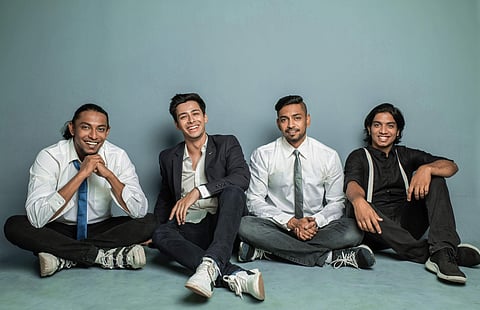 Akaash, the band (L-R) - Ritesh Dharmaraj, Akash Kumar, Jitesh Dharmaraj & Vijay Krishnan