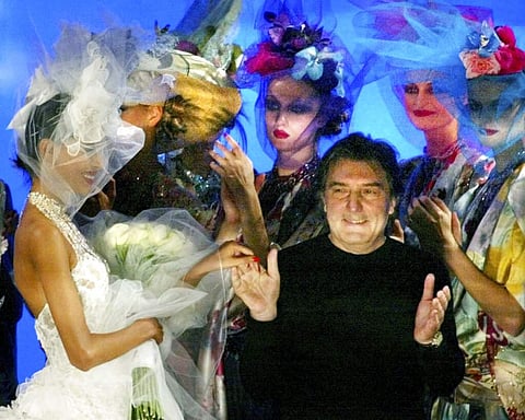 2003 file photo: French fashion designer Emanuel Ungaro (AP Photo/Laurent Rebours)