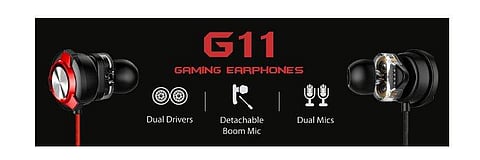 These dual-driver earphones from Claw come with a boom mic, perfect for mobile gamers