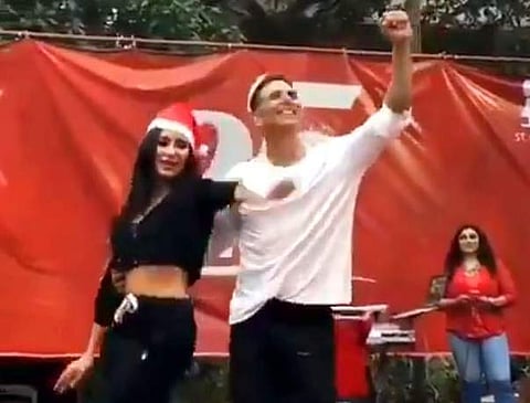 Katrina Kaif with Akshay Kumar (Photo: IANS)